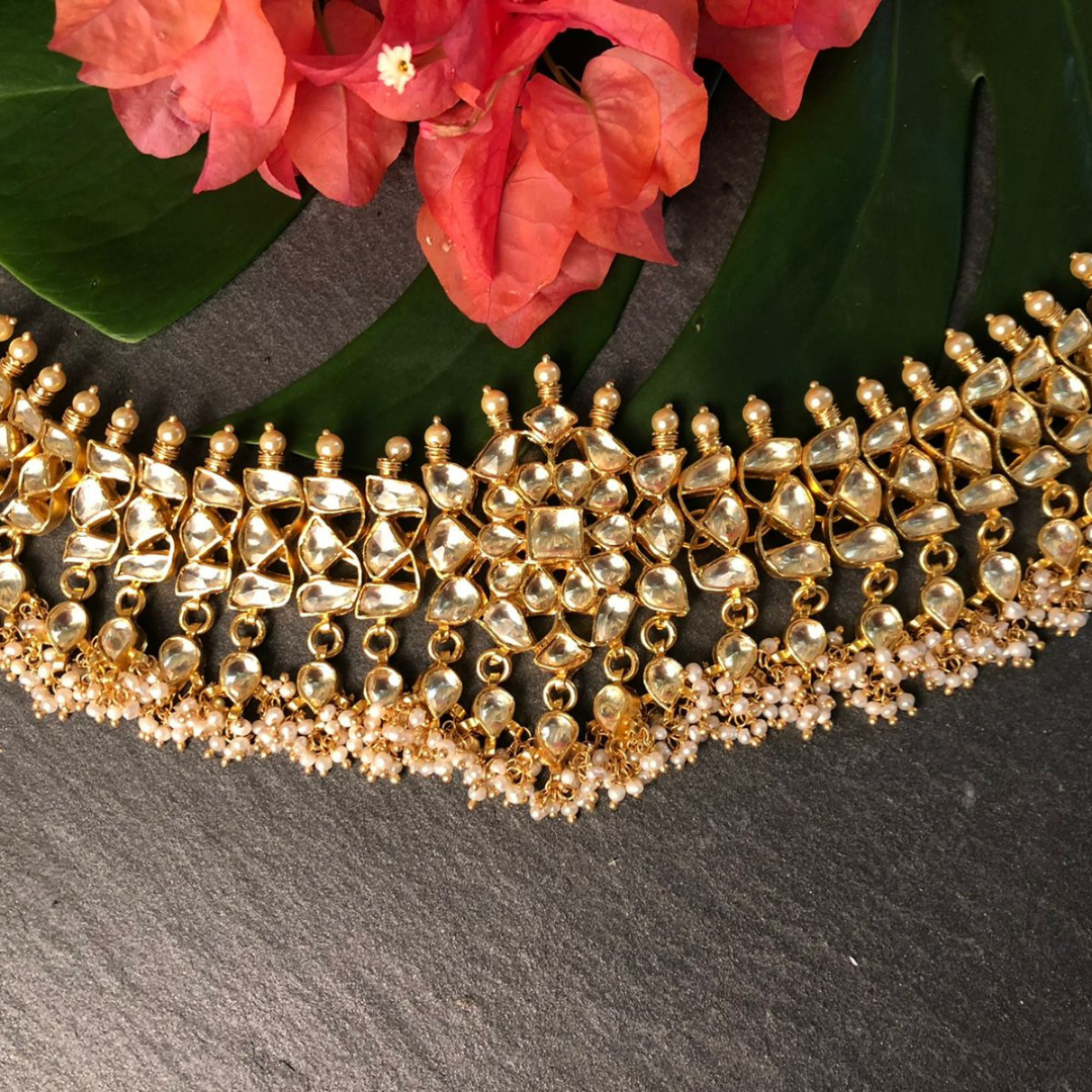 Gold plated silver choker deals