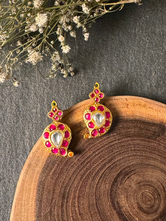 Beautiful Multi Colour Stone Earrings – Siri Jewellery