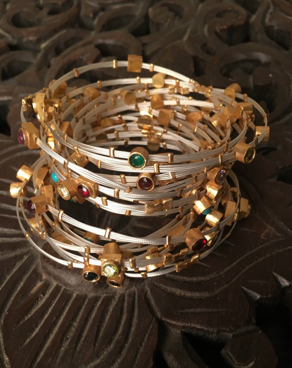 Thread Bangles Wire WIRE BANGLES – Citrine Silver & Fashion Jewellery
