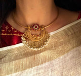 PRAGYA MOTI LAYERED LINES NECKLACE