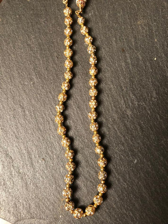 Cz gold foil mala